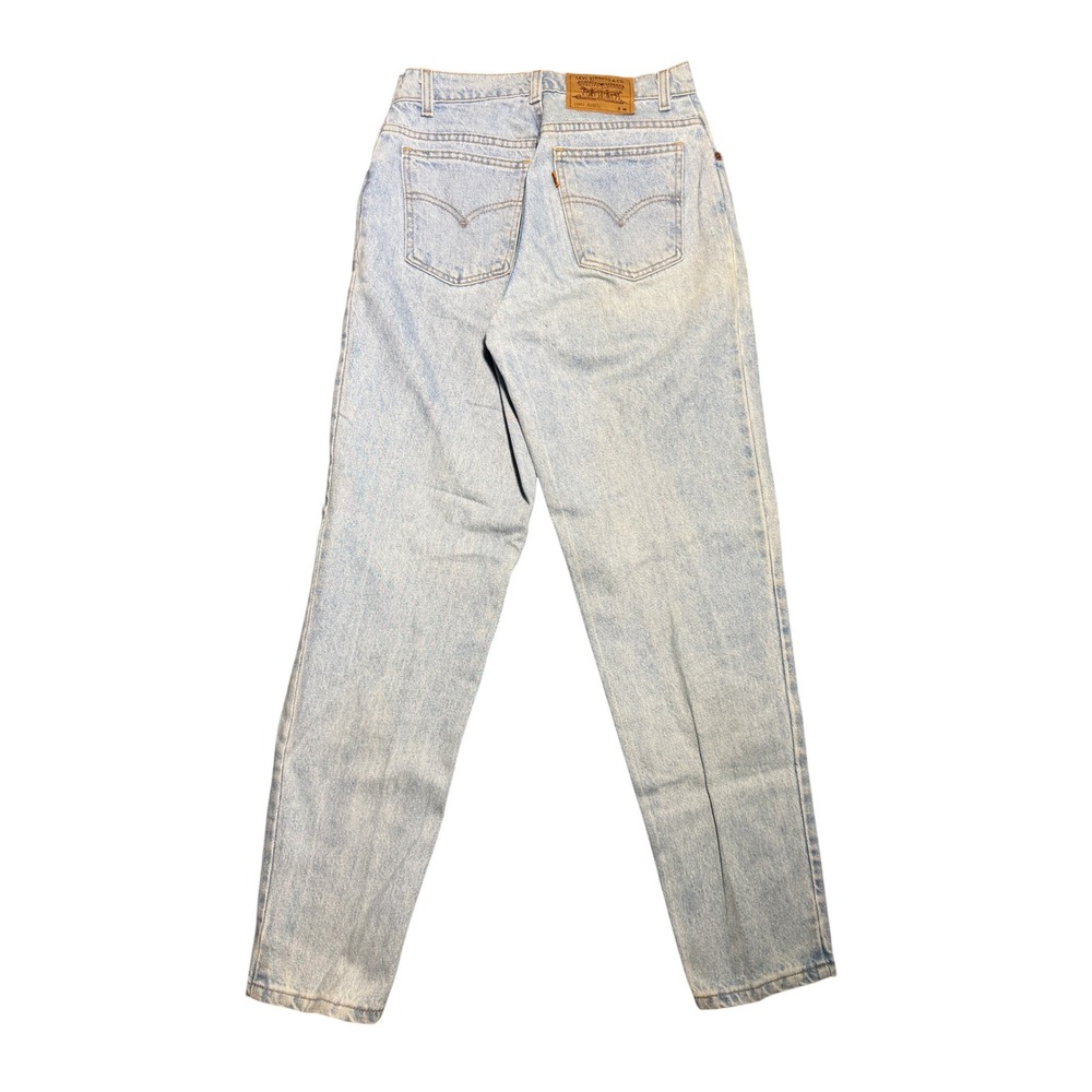 Vintage Levis 951 Orange Tab Jeans Light Wash High Rise Tapered Leg 8 MED USA